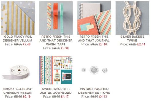 Stampin Up! Weekly Deals UK