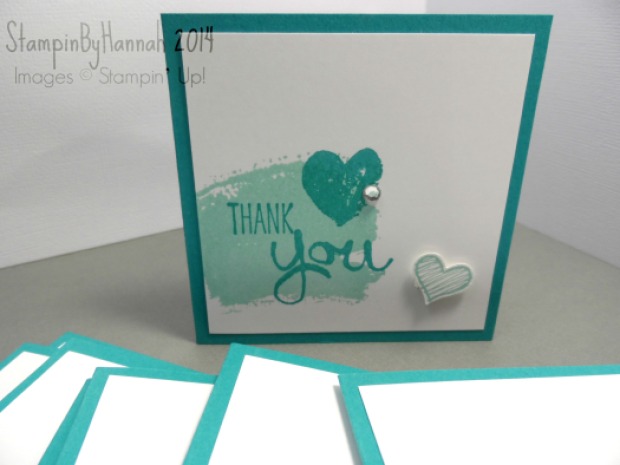 3x3 Thank you note cards
