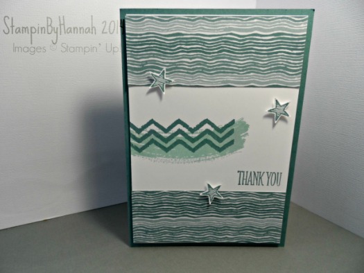 Stampin Up! Moonlight thank you