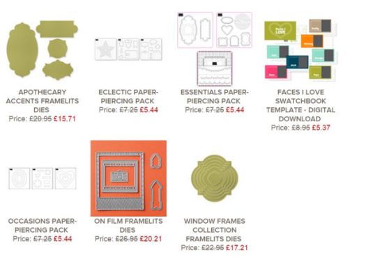 stampin up uk weekly deals