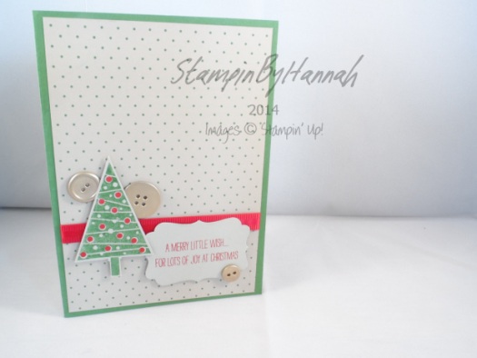 Stampin' Up! UK Festival of Trees Gold Buttons