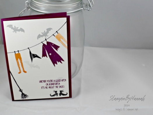 Stampin' Up! UK Tee Hee Hee witch shoes