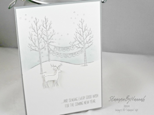 Stampin' Up! UK White Christmas dear