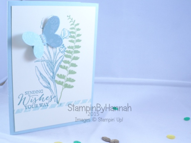 Stampin' Up! UK Butterfly Basics Thinking of you sympathy card