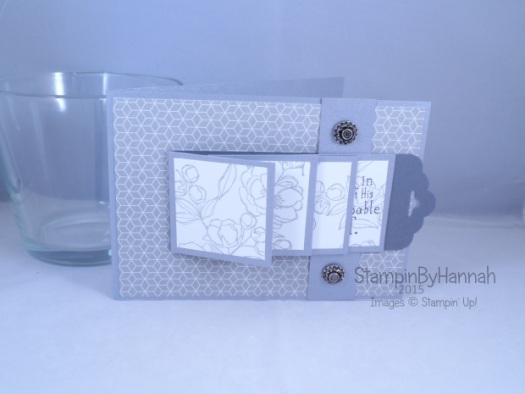 Stampin' Up! UK Waterfall card Indescribable Gift
