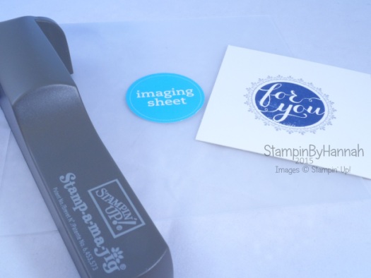 Stampin' Up! UK how to use a stamp-a-ma-jig