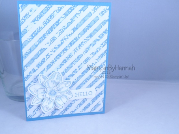 Stampin' Up! UK Sale-a-bration SAB stamping irresistibly yours flowers 