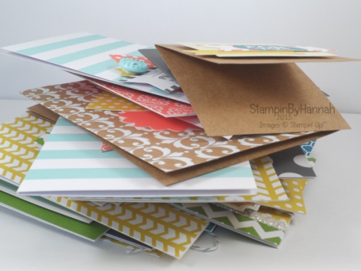 Stampin' Up! UK Everyday Occasions Card stack