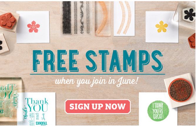 Stampin' Up! UK Free stamps