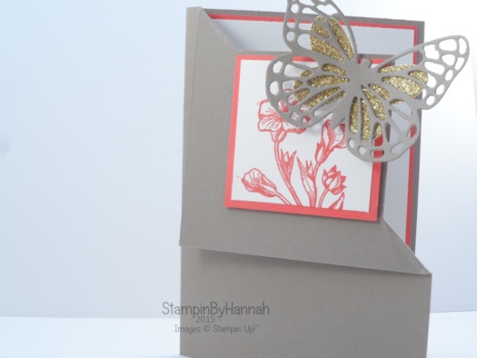 Stampin' Up! UK Corner Fold Fancy Fold card butterfly basics free workshop class
