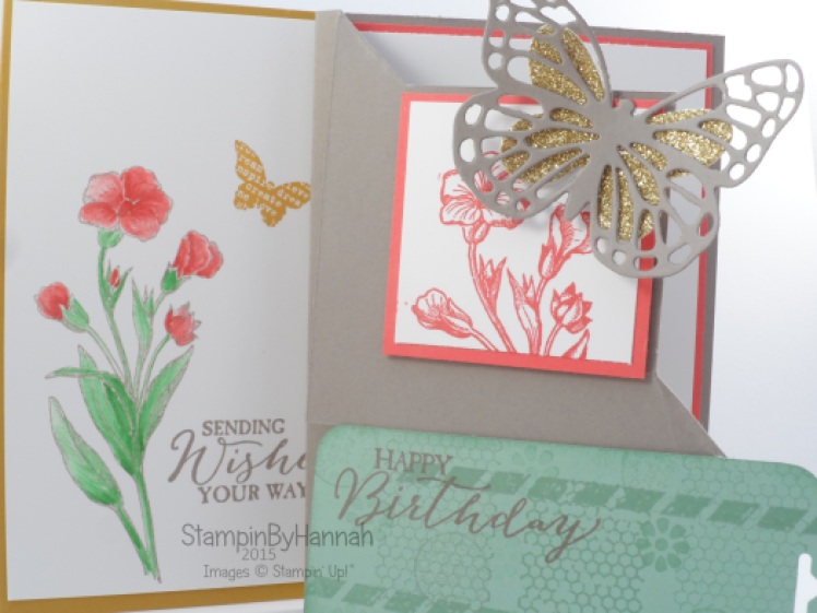 Stampin' Up! UK Butterfly Basics Corner fold card