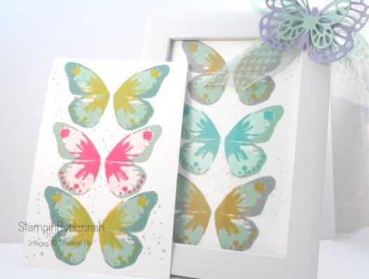 Stampin' Up! Decorated Frames Home decor stamping butterflies