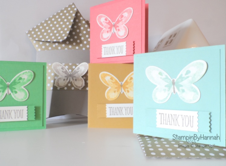 Stampin' Up! UK Watercolour Wings Note Card Collection