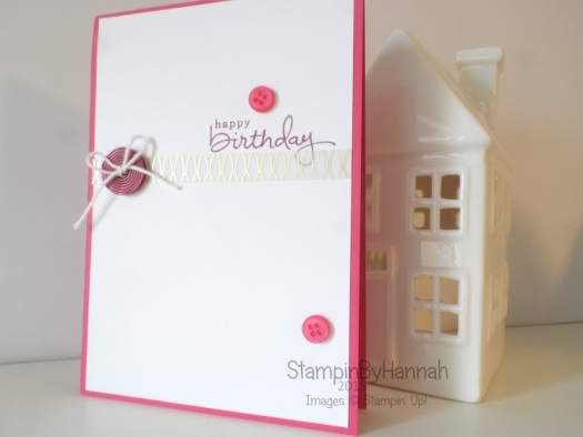 Stampin' Up! Endless Birthday Wishes Buttons and Vellum