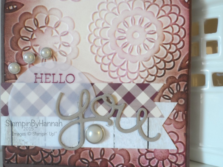 Stampin' Up! UK Simply Sketched Challenge Hello You