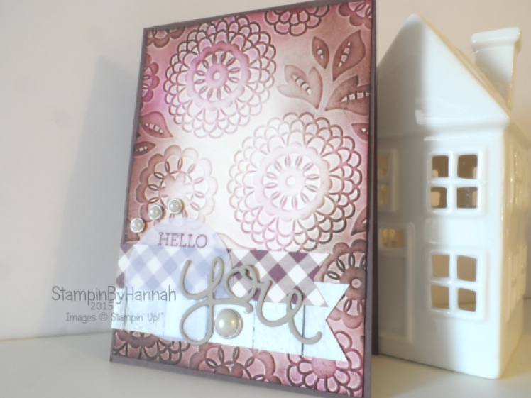 Stampin' Up! UK Sketch Challenge Lovely Lace Die cutting Card