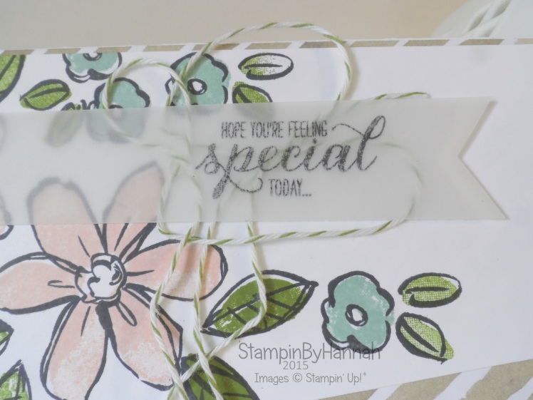 Stampin' Up! UK Floral Birthday card