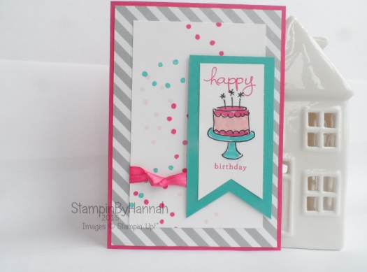 Stampin' Up! UK Endless Birthday Wishes Cake Card