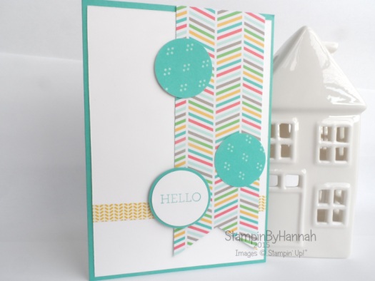 Stampin' Up! Uk Sketch Challenge Hello Card Cherry on Top