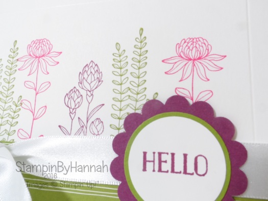 Stampin' Up! Flowering Fields Hello