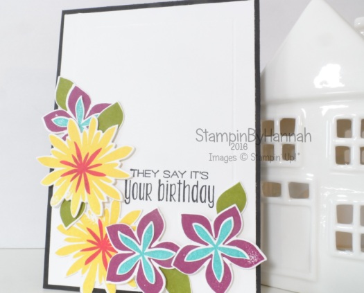 Stampin' Up! UK Suite Sayings Flower Patch Birthday card