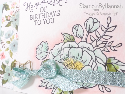 Stampin' Up! UK Birthday Blooms Card Class