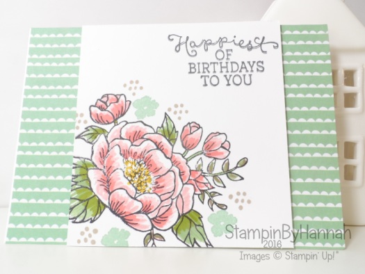 Stampin' Up! UK Birthday Blooms Card