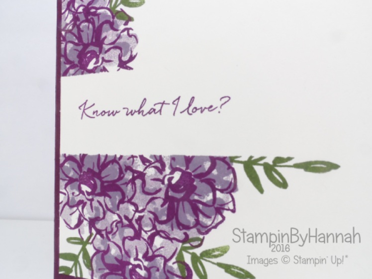 Stampin' Up! UK Sale-a-bration What I Love Blackberry Bliss