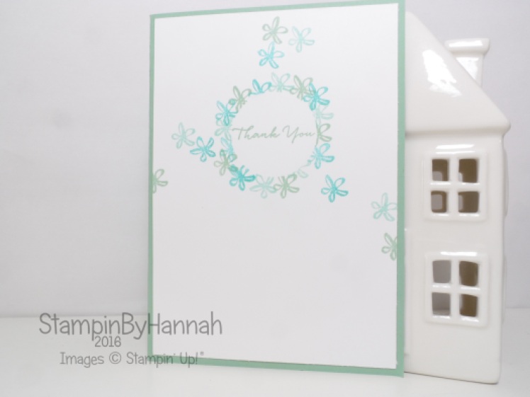 Stampin' Up! UK Thank you card What I Love