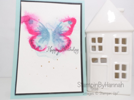 Faux Watercolour technique featuring Watercolour Wings from Stampin' Up! UK