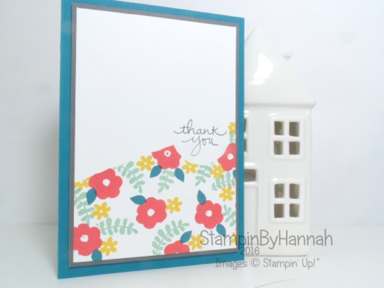 Make It Monday video tutorial creating backgrounds will small stamps featuring Endless Thanks from Stampin' Up!