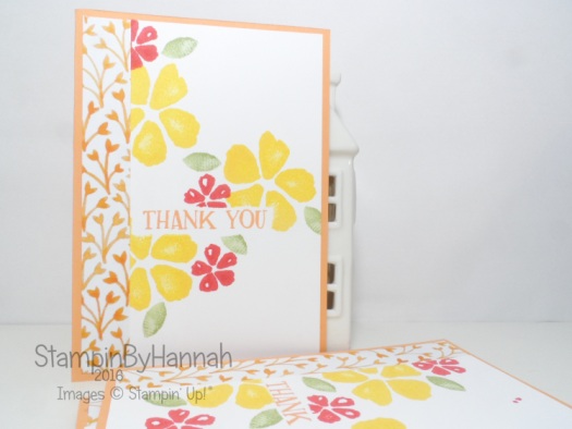 Customer Thank You Cards using Fresh Fruit from Stampin' Up! UK