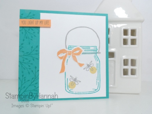 Quick and Easy card using Jar of Love from Stampin' Up! UK