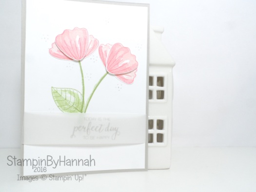 Perfect Day Wedding Congratulations card using Bunch of Blossoms from Stampin' Up! UK