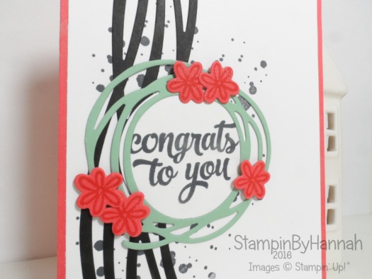 Congrats to you card featuring Tin of Cards and Swirly Bird from Stampin' Up! UK