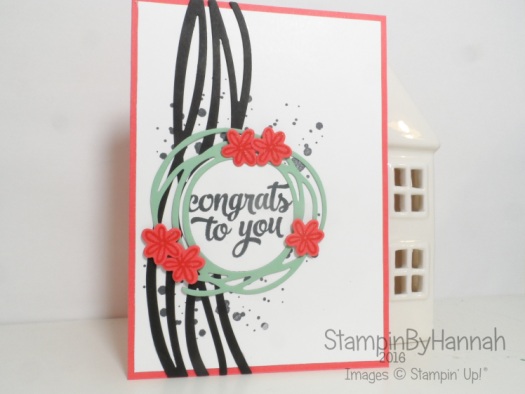 Congratulations card using Tin of Cards and Swirly Bird from Stampin' Up! UK