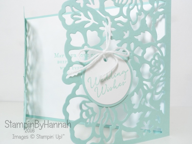 Floral Phrases Wedding Card using Stampin' Up! UK products