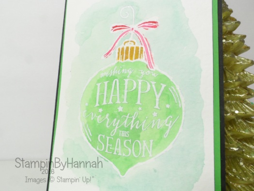 Watercolour Happy Ornament from Stampin' Up! UK