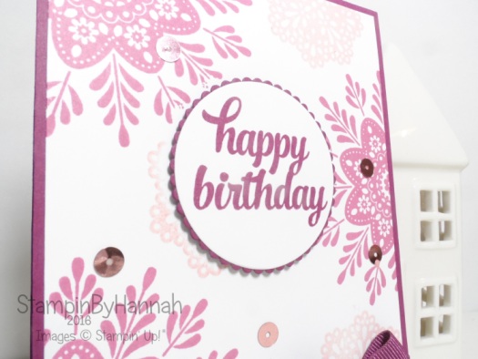 Tin of Cards Frosted Medallions Birthday card using Stampin' Up! UK products