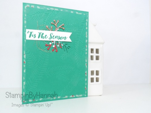 Simple Christmas Card using Christmas pines from Stampin' Up! Uk