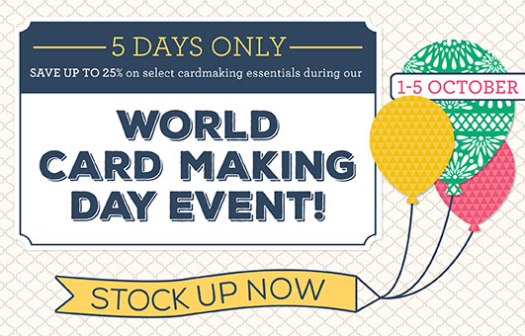 Stampin' Up! World card making day special offer