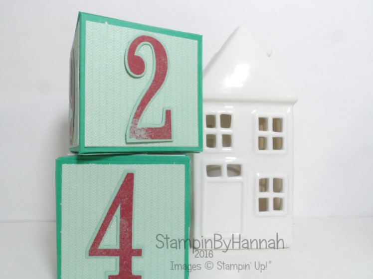 Christmas Countdown Perpetual Advent Calendar using Number of Years from Stampin' Up! UK