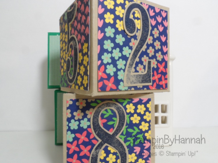 Perpetual Calendar using Large Numbers and Affectionately Yours from Stampin' Up! UK