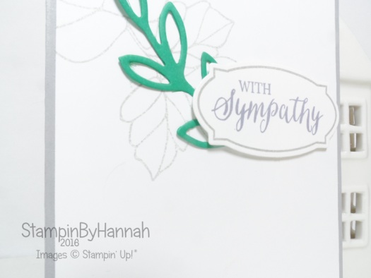 Quick and Easy Sympathy card using Rose Wonder from Stampin' Up! UK