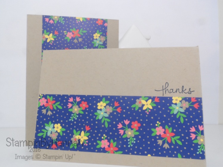 Make It Monday One Sheet Wonder Thank You cards using Affectionately Yours and Endless Thanks from Stampin' Up! UK