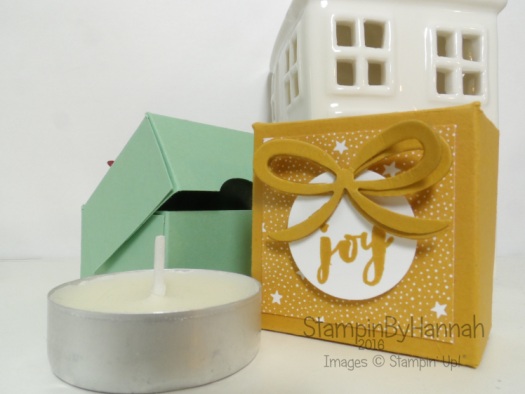 12 Days of Christmas single tealight box video tutorial using Christmas Pines from Stampin' Up! UK