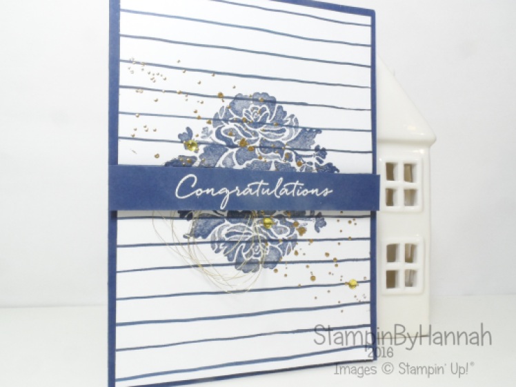 Congratulations card using Floral phrases from Stampin' Up! UK