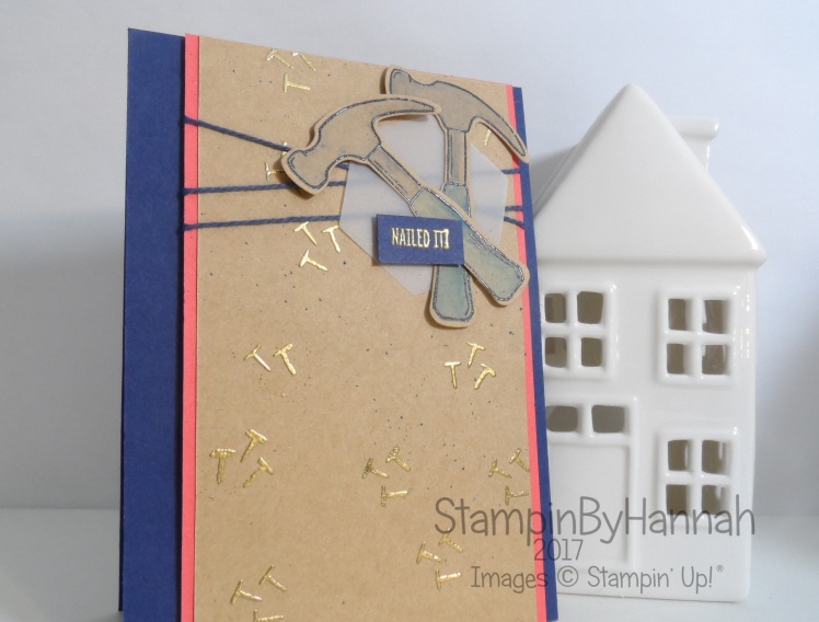 Mans Card using Nailed It by Stampin' Up! UK for the Global Design Project 068