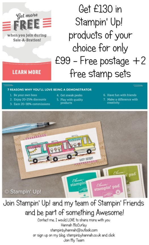 Sale-a-bration joining Stampin' Up! UK