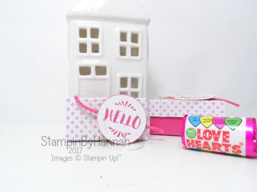 Love Hearts Week Mini Lided Box Tutorial using Pop of Pink from Stampin' Up! UK